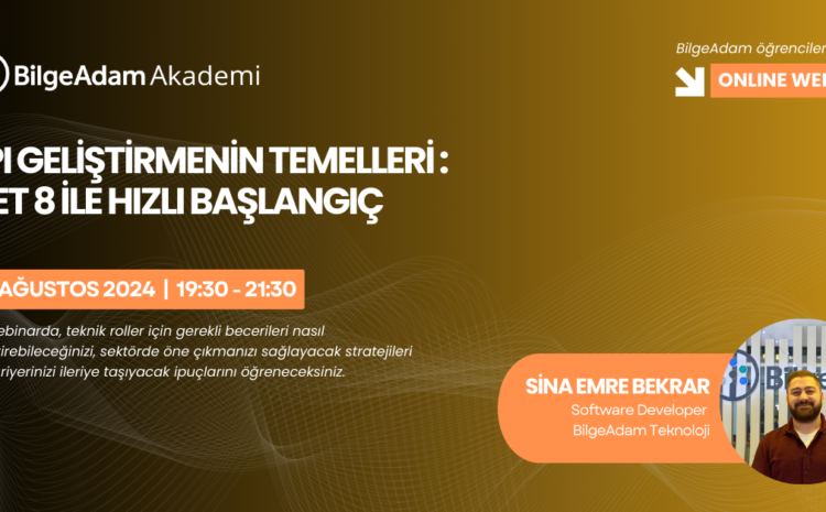 API Geliştirmenin Temelleri : .Net 8 ile Hızlı Başlangıç