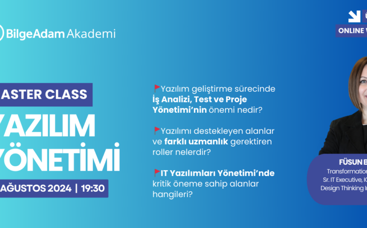 Master Class: Yazılım Yönetimi